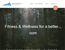 Tablet Screenshot of elevationcorporatehealth.com